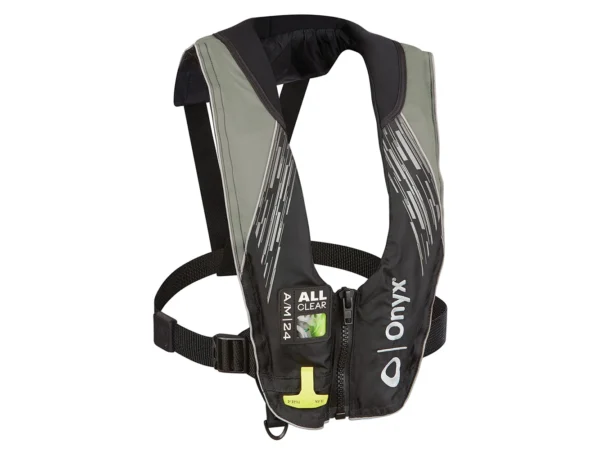 Onyx A/M-24 Series All Clear Automatic/Manual Inflatable Life Jacket - Grey - Adult - Image 2