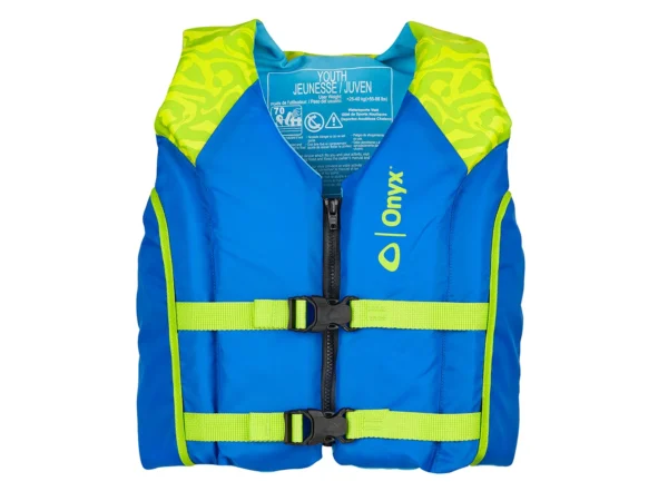 Onyx Shoal All Adventure Youth Paddle & Water Sports Life Jacket - Green - Image 3