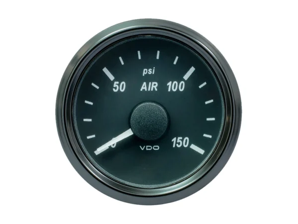 VDO SingleViu 52mm (2-1/16") Air Pressure Gauge - 150 PSI - 0-180 Ohm - Image 2