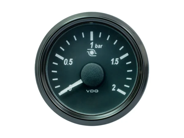 VDO SingleViu 52mm (2-1/16") Turbo Pressure Gauge - 60 PSI - 0-180 Ohm - Image 2