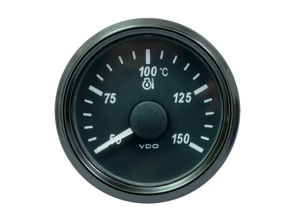 VDO SingleViu 52mm (2-1/16") Oil Temp. Gauge - Euro - 150° C - 322-18 Ohm - Image 2