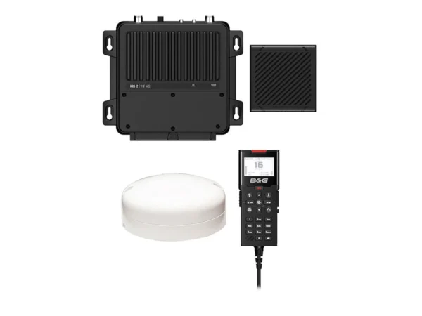 B&G V100-B Black Box VHF Radio w/Built-In AIS Transmitter & Receiver & External GP-500 GPS Antenna - Image 2