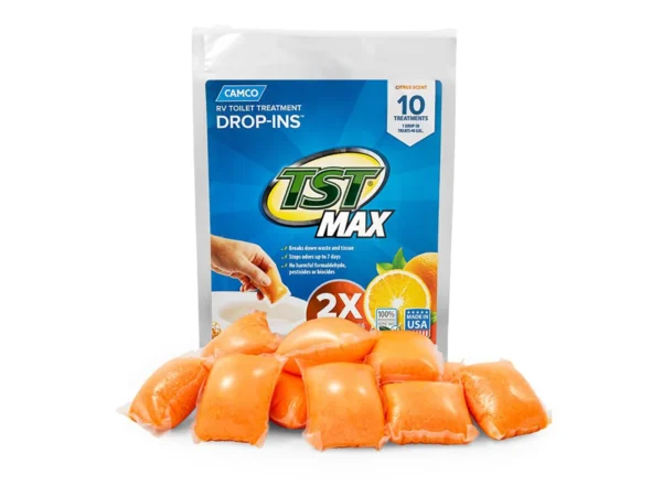 Camco TST MAX Orange RV Toilet Treatment Drop-Ins *10-Pack - Image 3