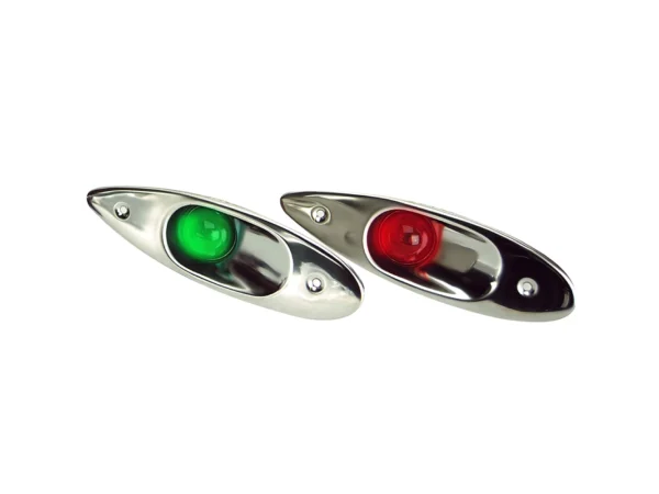 Whitecap Flush Mount LED Sidelights - 304 Stainless Steel - Pair - Image 2