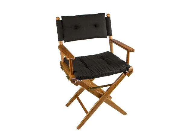 Whitecap Director's Chair w/Black Cushion - Teak - Image 2
