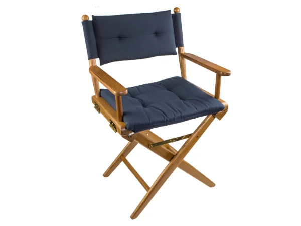 Whitecap Director's Chair w/Navy Cushion - Teak - Image 2