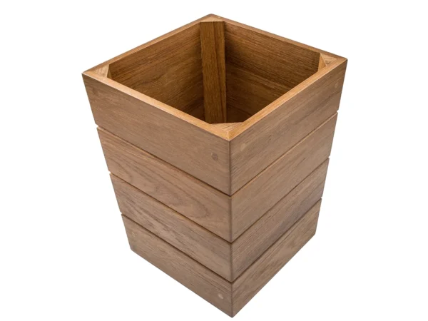 Whitecap Small Waste Basket - Teak - Image 5