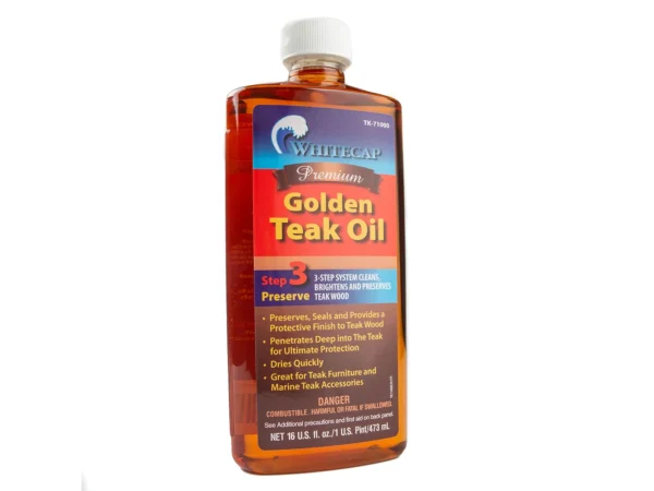 Whitecap Premium Golden Teak Oil - 16oz - Image 3