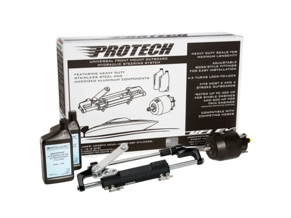 Uflex PROTECH 2.1 Front Mount OB Hydraulic System - Includes UP28 FM Helm Oil & UC128-TS/2 Cylinder - No Hoses - Image 2