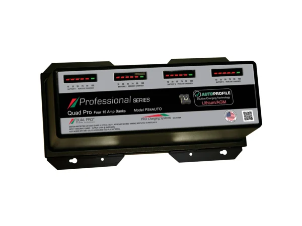 Dual Pro PS4 Auto 15A - 4-Bank Lithium/AGM Battery Charger - Image 2