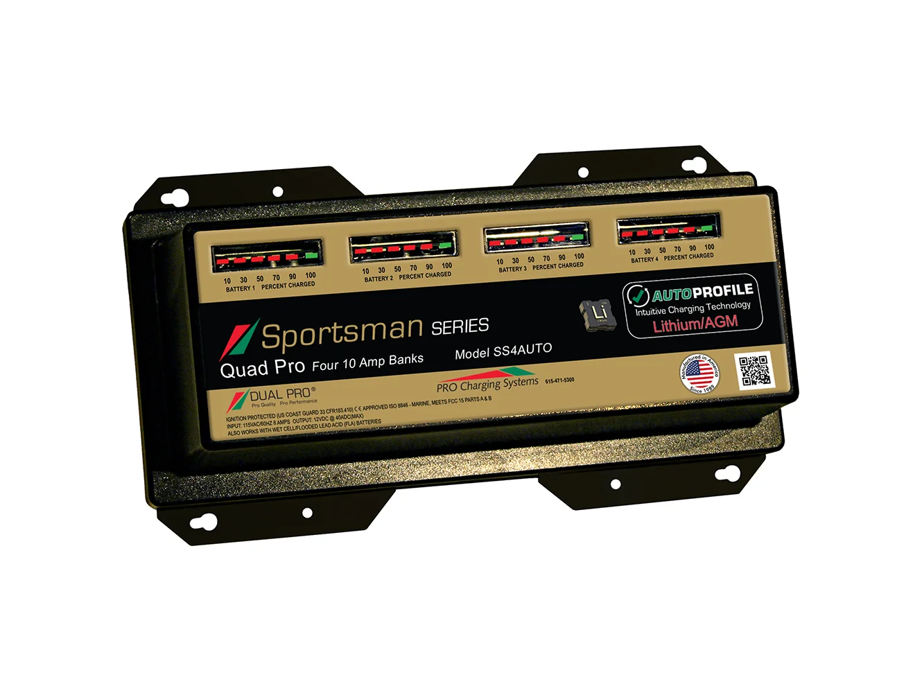 Dual Pro SS4 Auto 40A - 4-Bank Lithium/AGM Battery Charger - Image 2