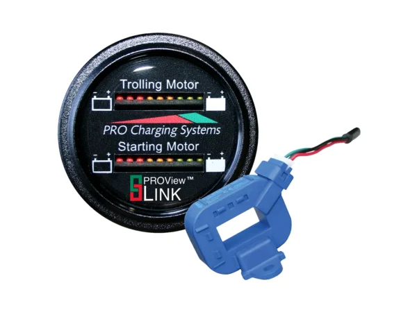 Dual Pro Lithium Battery Gauge - Dual - Round Display - Image 2
