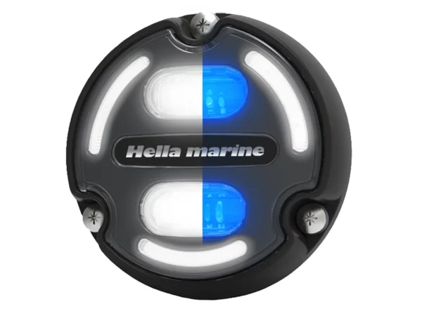 Hella Marine Apelo A2 Blue White Underwater Light - 3000 Lumens - Black Housing - Charcoal Lens w/Edge Light - Image 5