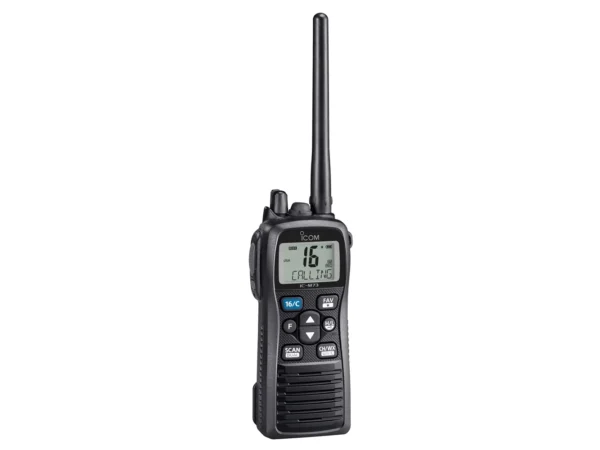 Icom M73 PLUS Handheld VHF Marine Radio w/Active Noise Cancelling & Voice Recording - 6W