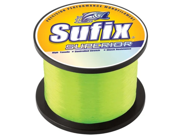Sufix Superior Hi-Vis Yellow Monofilament - 25lb - 9440 yds - Image 2