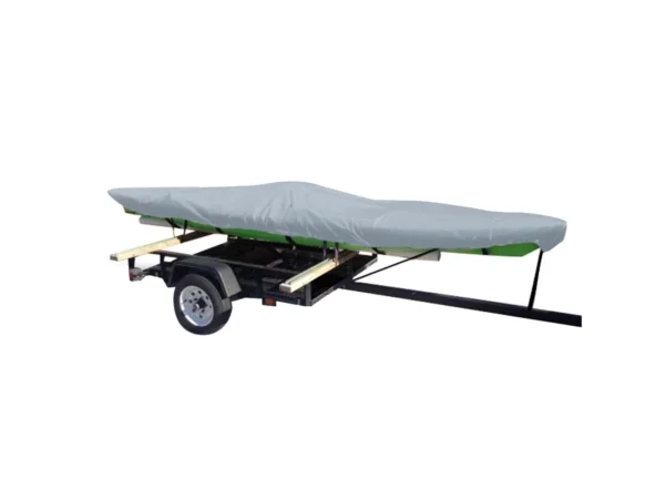 Carver Poly-Flex II Styled-to-Fit Cover f/14.5' Fishing Kayaks Trailerable- Grey - Image 2