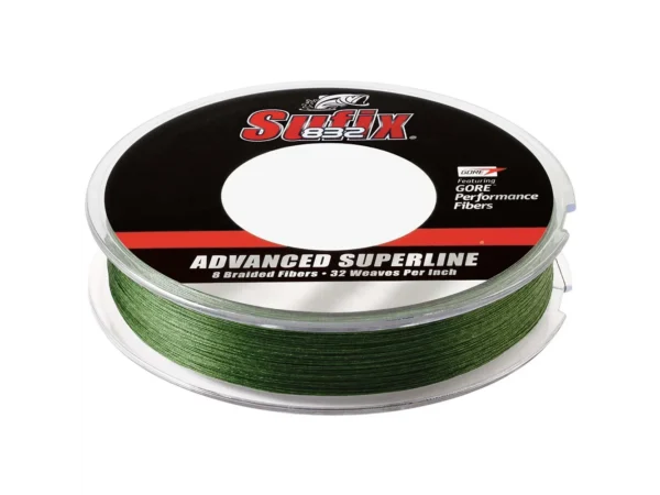 Sufix 832® Advanced Superline® Braid - 15lb - Low-Vis Green - 150 yds - Image 2