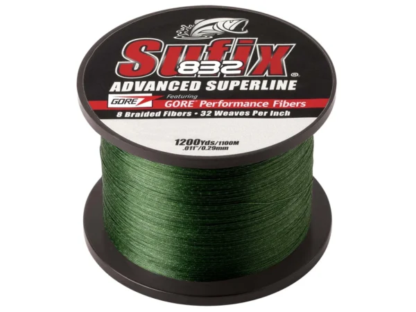 Sufix 832® Advanced Superline® Braid - 20lb - Low-Vis Green - 1200 yds - Image 2