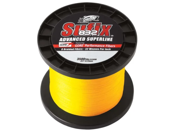 Sufix 832® Advanced Superline® Braid - 30lb - Hi-Vis Yellow - 3500 yds - Image 2