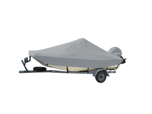Carver Sun-DURA® Styled-to-Fit Boat Cover f/23.5' Bay Style Center Console Fishing Boats - Grey - Image 2