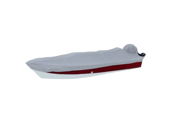 Carver Poly-Flex II Narrow Series Styled-to-Fit Boat Cover f/18.5' V-Hull Side Console Fishing Boats - Grey - Image 2