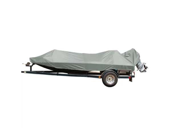 Carver Poly-Flex II Styled-to-Fit Boat Cover f/16.5' Jon Style Bass Boats - Grey - Image 2