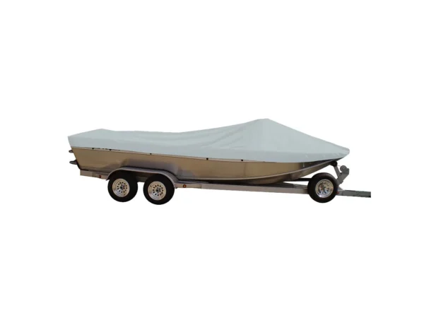 Carver Sun-DURA® Styled-to-Fit Boat Cover f/20.5' Sterndrive Aluminum Boats w/High Forward Mounted Windshield - Grey - Image 2