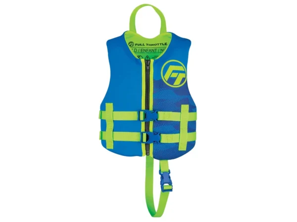 Full Throttle Child Rapid-Dry Life Jacket -Blue - Image 3