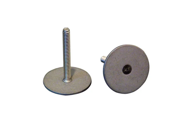 Weld Mount Stainless Steel Stud 1.25" Base 10 x 24 Threads .50" Tall - 15 Quantity - Image 2