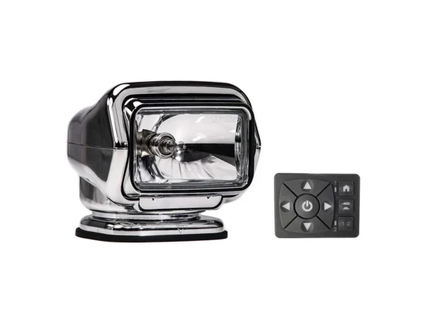 Golight Stryker ST Series Permanent Mount Chrome 12V Halogen w/Hard Wired Dash Mount Remote - Image 2