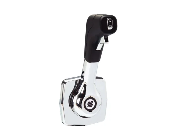 Uflex Single Lever Side Mount Control - Black/Chrome - Image 2