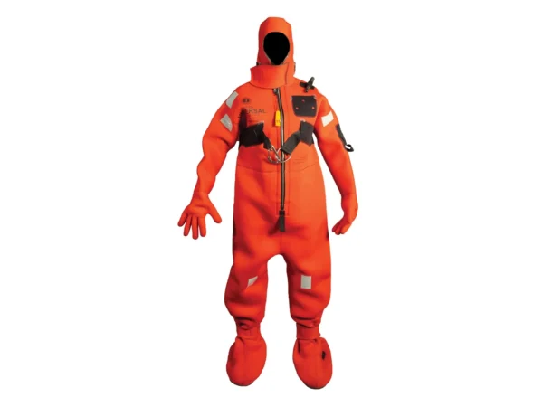 Mustang Neoprene Cold Water Immersion Suit w/Harness - Red - Adult Small - Image 2