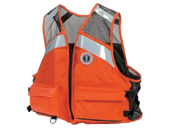 Mustang Industrial Mesh Vest - Orange - Large/XL - Image 2