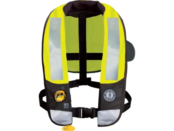 Mustang HIT High Visibility Inflatable PFD - Fluorescent Yellow/Green - Automatic/Manual - Image 2