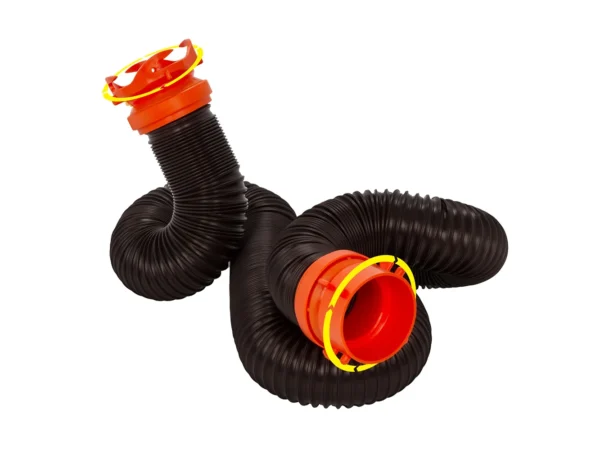Camco RhinoFLEX 10' Sewer Hose Extension w/Swivel Bayonet & Lug - Image 4