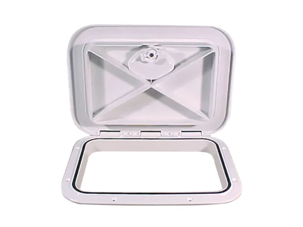 Beckson 11" x 15" Flush Hatch White - ASA Material - Acrylonitrile Styrene Acrylate - Image 3