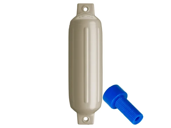 Polyform G-2 Twin Eye Fender 4.5" x 15.5" - Sand w/Adapter - Image 3