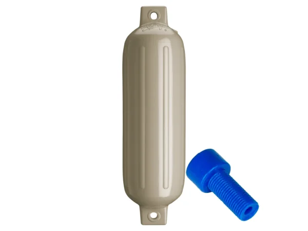 Polyform G-4 Twin Eye Fender 6.5" x 22" - Sand w/Adapter - Image 3