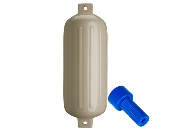 Polyform G-6 Twin Eye Fender 11" x 30" - Sand w/Adapter - Image 3
