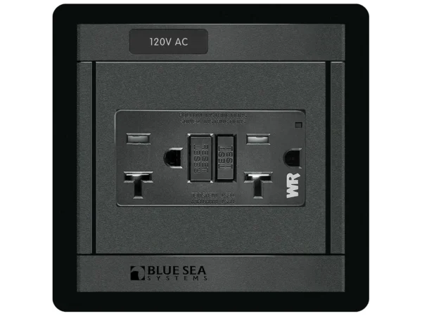 Blue Sea 1499 - 360 Panel - 120V AC GFCI Dual Outlet - Image 2