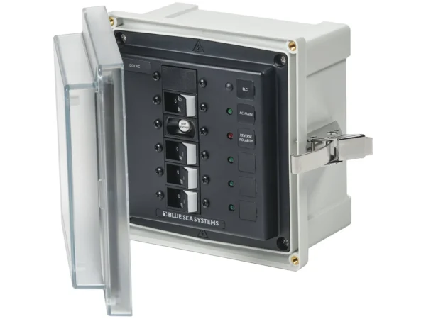 Blue Sea 3128 - SMS Panel Enclosure w/ELCI (30A) & 3 Branch (15A) - 120V AC - Image 2