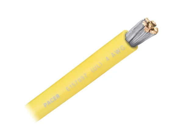 Pacer Yellow 4 AWG Battery Cable - Sold By The Foot - Image 2