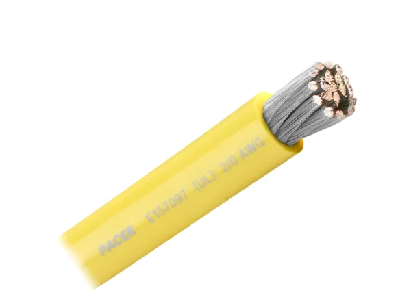 Pacer Yellow 2/0 AWG Battery Cable - Sold By The Foot - Image 2