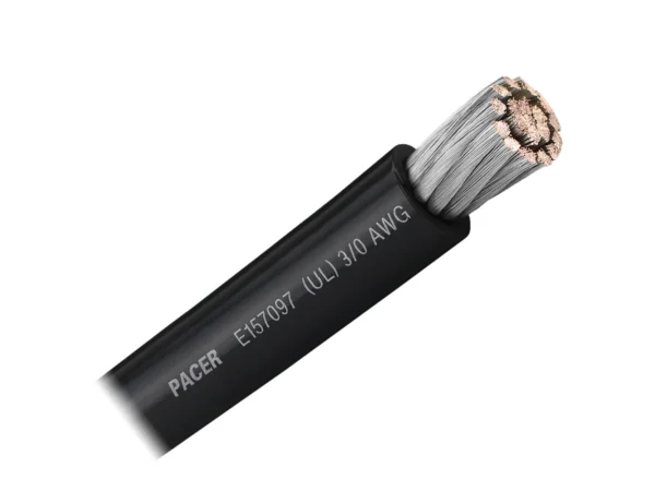 Pacer Black 3/0 AWG Battery Cable - Sold By The Foot - Image 2