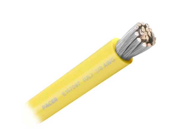 Pacer Yellow 3/0 AWG Battery Cable - Sold By The Foot - Image 2