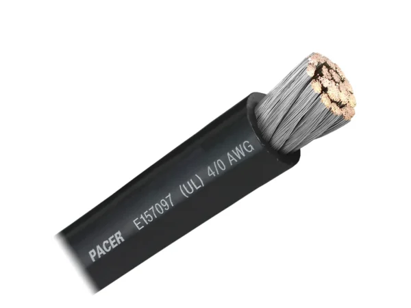 Pacer Black 4/0 AWG Battery Cable - Sold By The Foot - Image 2