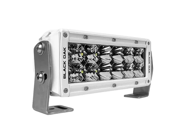 Black Oak Pro Series 3.0 Double Row 6" LED Light Bar - Combo Optics - White Housing - Image 2