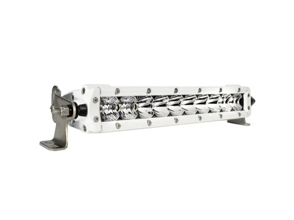 Black Oak Pro Series 3.0 Single Row 10" LED Light Bar - Combo Optics - White Housing - Image 2