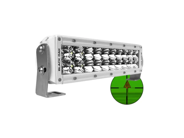 Black Oak Pro Series 3.0 10" 850nm Infrared Marine LED Double Row Light Bar - Combo Optics - White Housing - Image 2