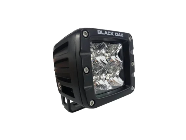 Black Oak 2" LED Pod Light - Flood Optics - Black Housing - Pro Series 3.0 - Image 2